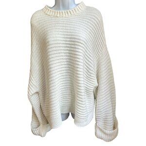 ✨3 for $18✨ ASOS Oversized Tall Large Cream Knitted Sweater